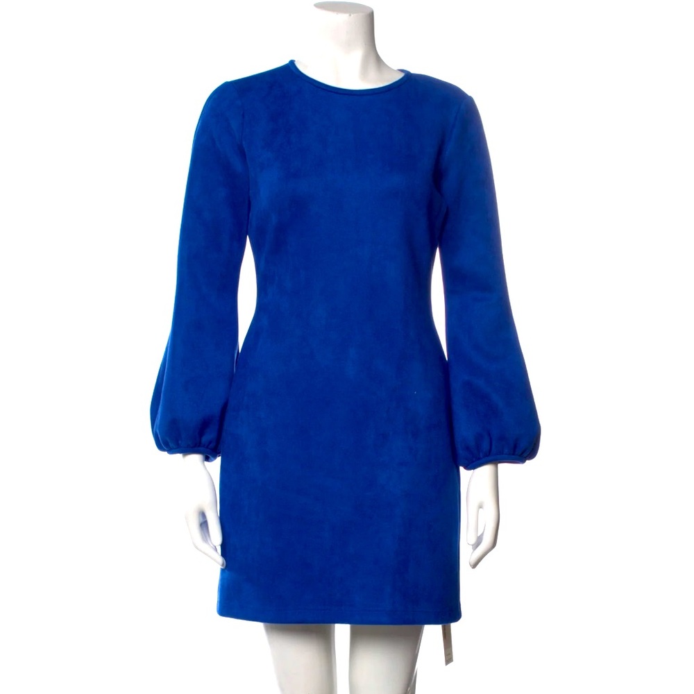 Cynthia Rowley Faux Suede Bell Sleeve Dress
